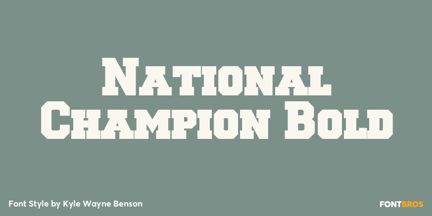 National Champion Bold Poster