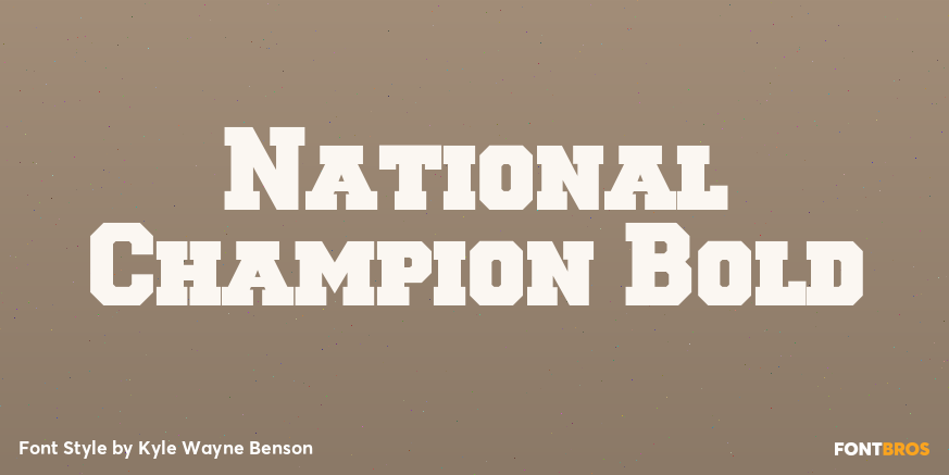 National Champion Bold Poster