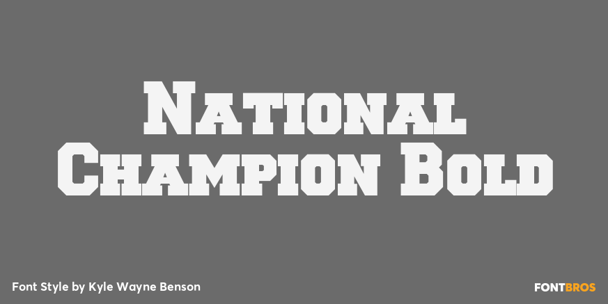 National Champion Bold Poster