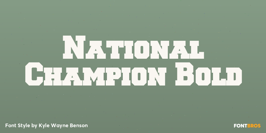 National Champion Bold Poster