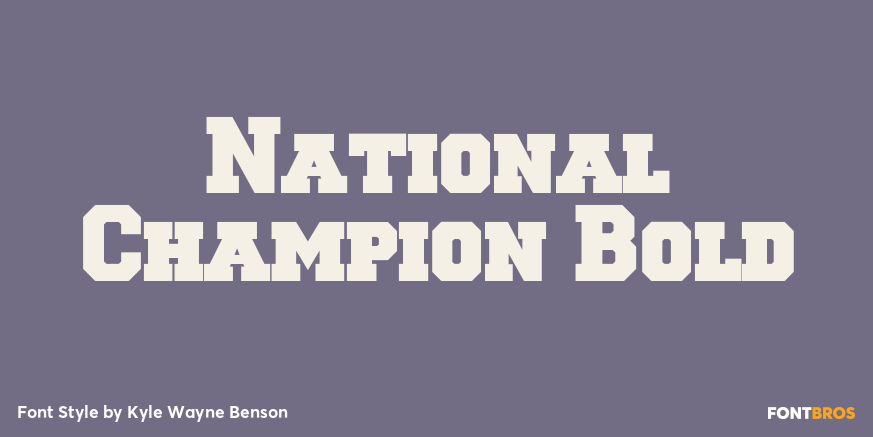 National Champion Bold Poster