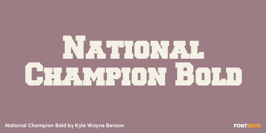 National Champion Bold Poster