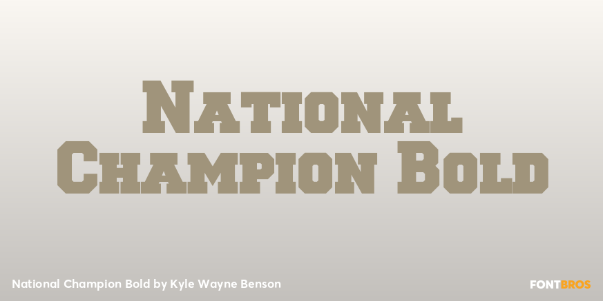 National Champion Bold Poster