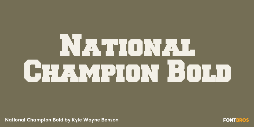 National Champion Bold Poster