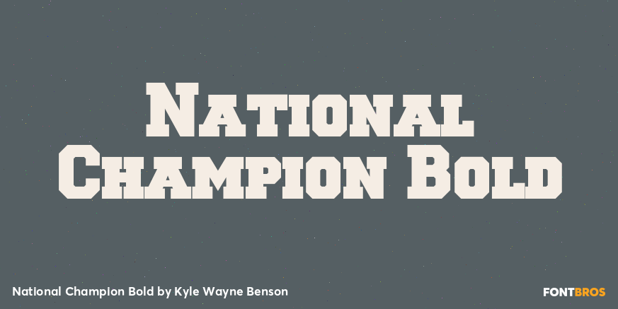 National Champion Bold Poster