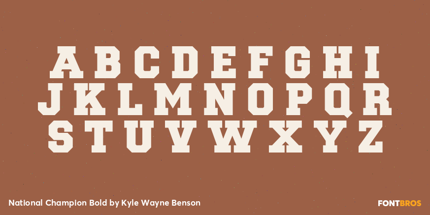 National Champion Bold Font Poster #2