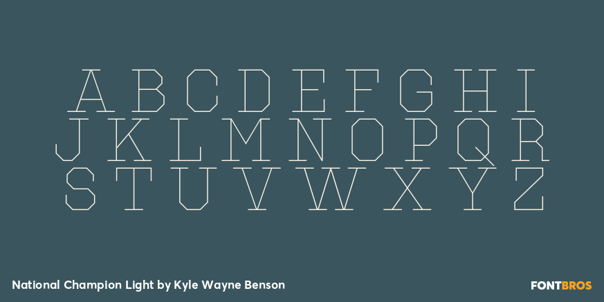 National Champion Light Font Poster #2