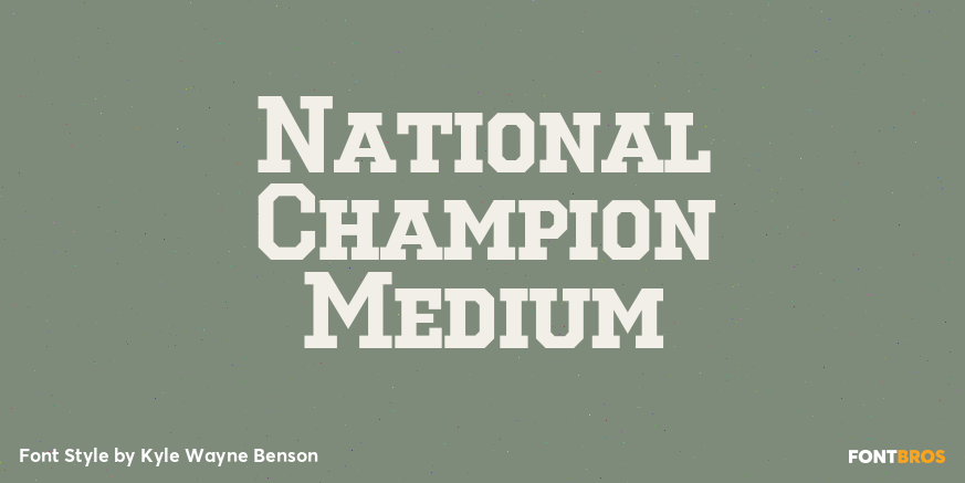 National Champion Medium Poster