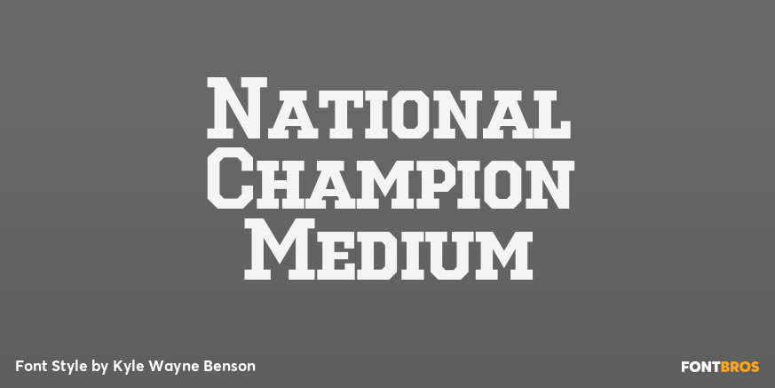National Champion Medium Poster