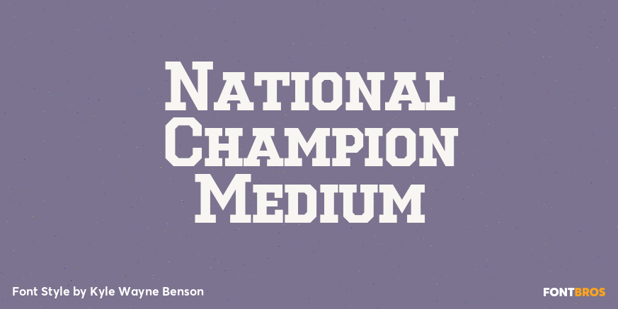 National Champion Medium Poster