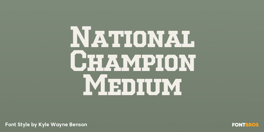 National Champion Medium Poster