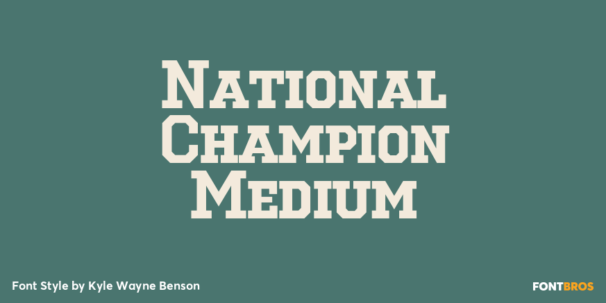 National Champion Medium Poster