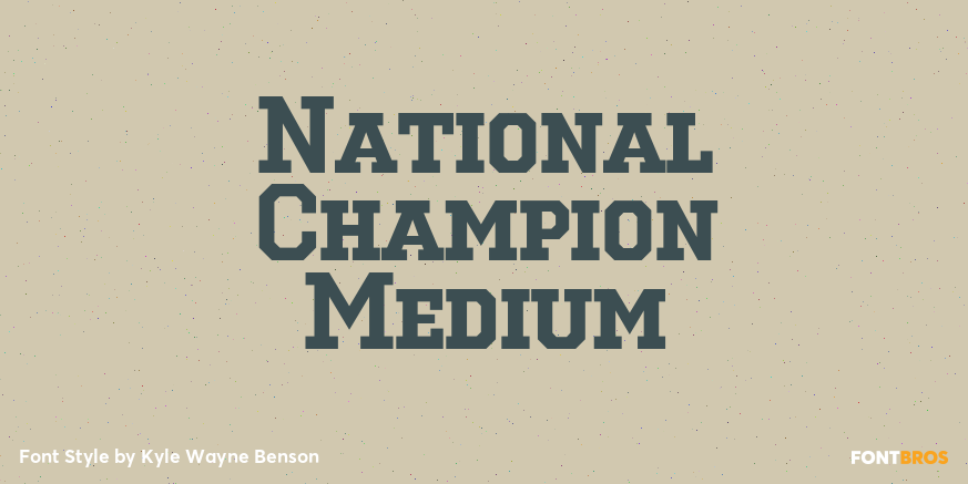 National Champion Medium Poster