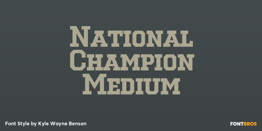 National Champion Medium Poster