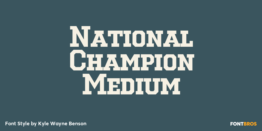National Champion Medium Poster