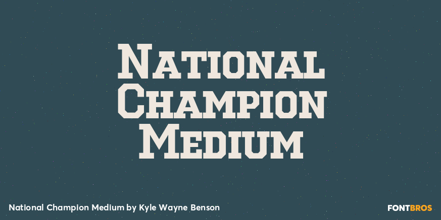 National Champion Medium Poster
