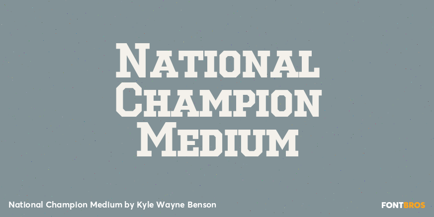 National Champion Medium Poster