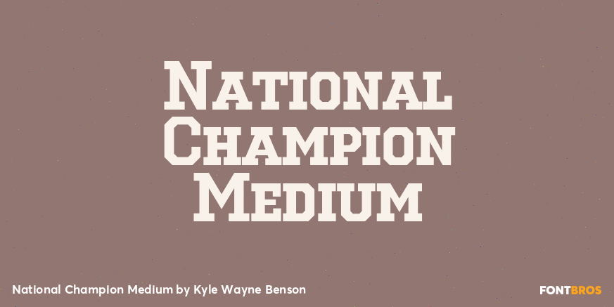 National Champion Medium Poster