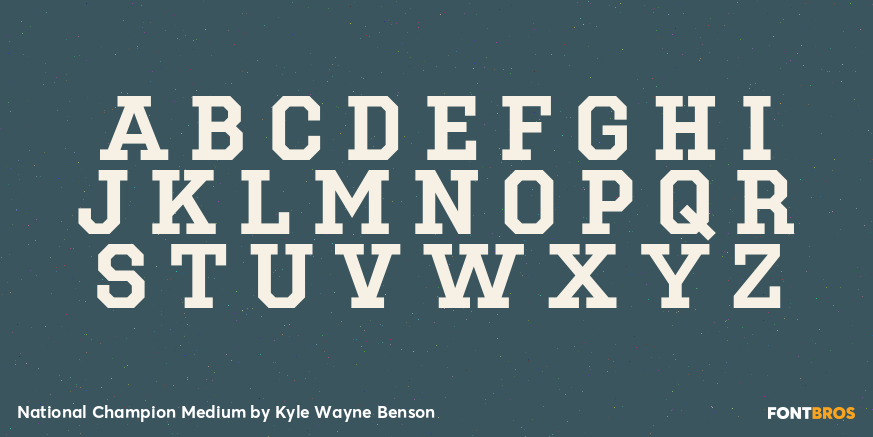 National Champion Medium Font Poster #2