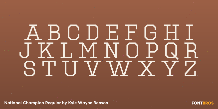 National Champion Regular Font Poster #2