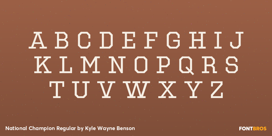 National Champion Regular Font Poster #3