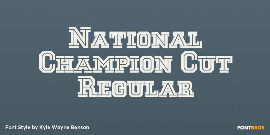 National Champion Cut Regular Poster