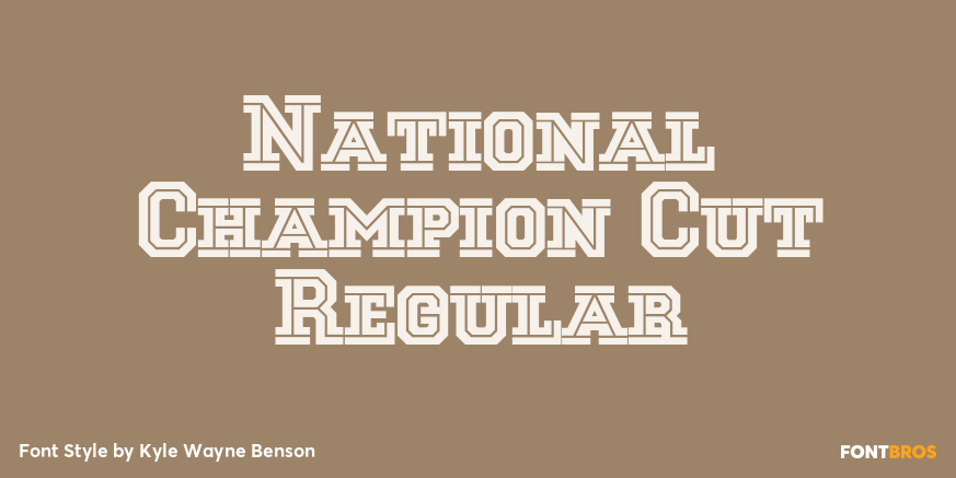 National Champion Cut Regular Poster