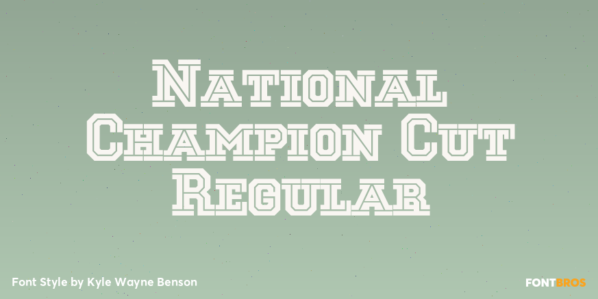 National Champion Cut Regular Poster