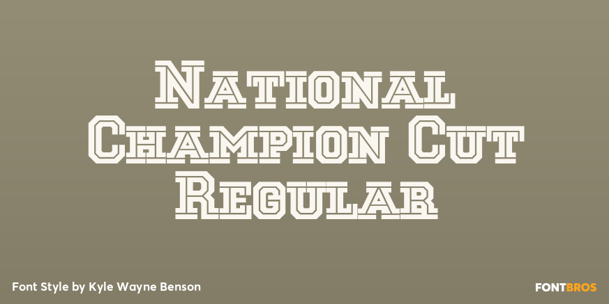 National Champion Cut Regular Poster