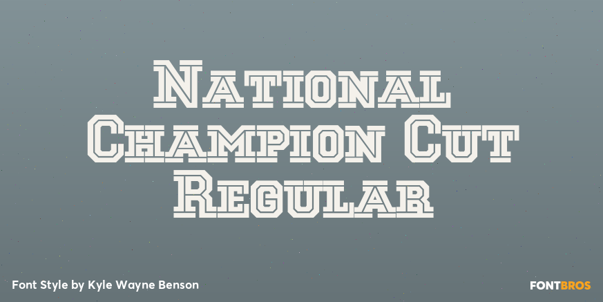 National Champion Cut Regular Poster