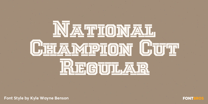 National Champion Cut Regular Poster