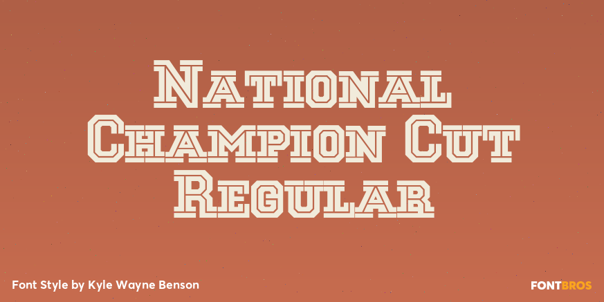 National Champion Cut Regular Poster