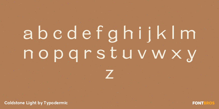 Caldstone Light Font Poster #1