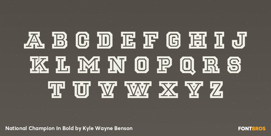 National Champion In Bold Font Poster #1