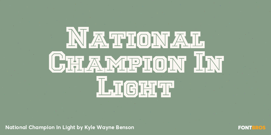 National Champion In Light Poster