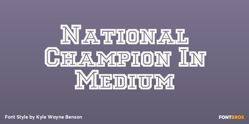 National Champion In Medium Poster