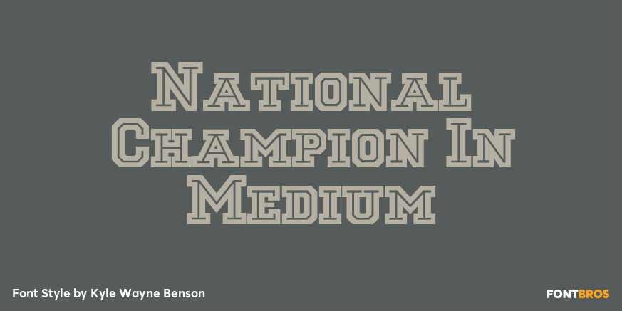 National Champion In Medium Poster