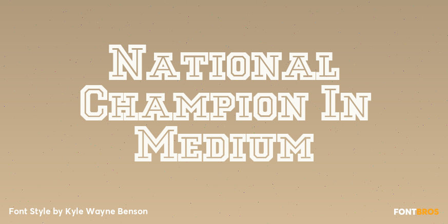 National Champion In Medium Poster