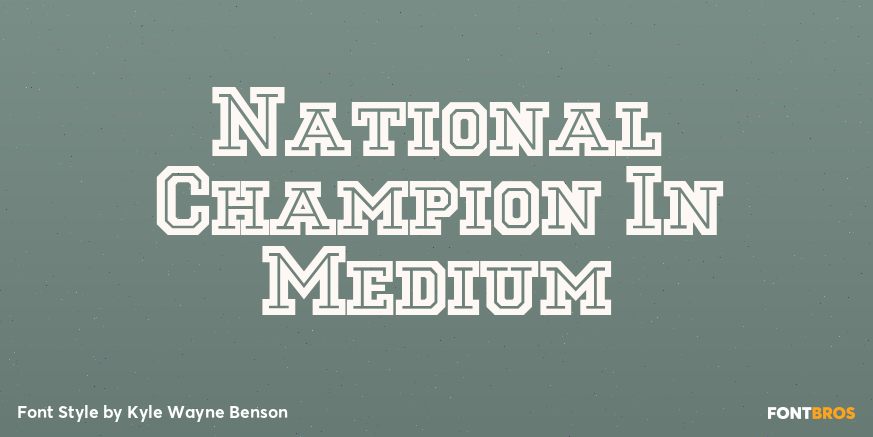 National Champion In Medium Poster