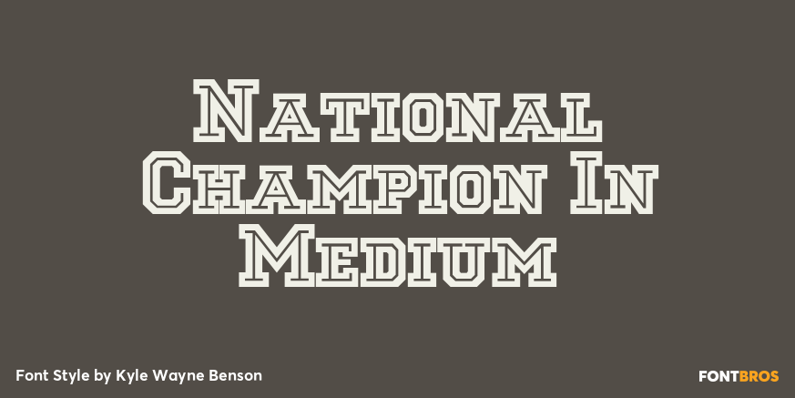 National Champion In Medium Poster