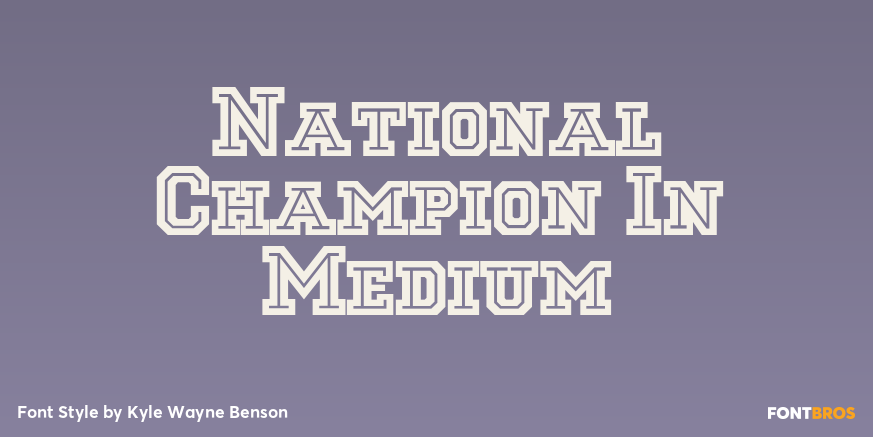 National Champion In Medium Poster