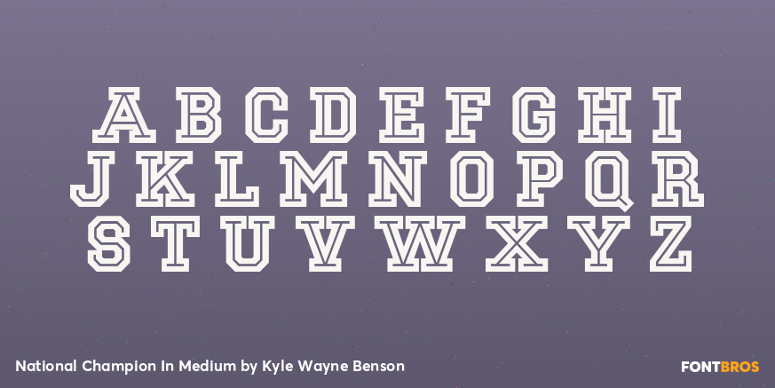 National Champion In Medium Font Poster #2