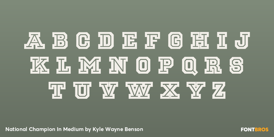 National Champion In Medium Font Poster #3