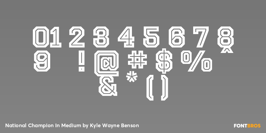 National Champion In Medium Font Poster #4