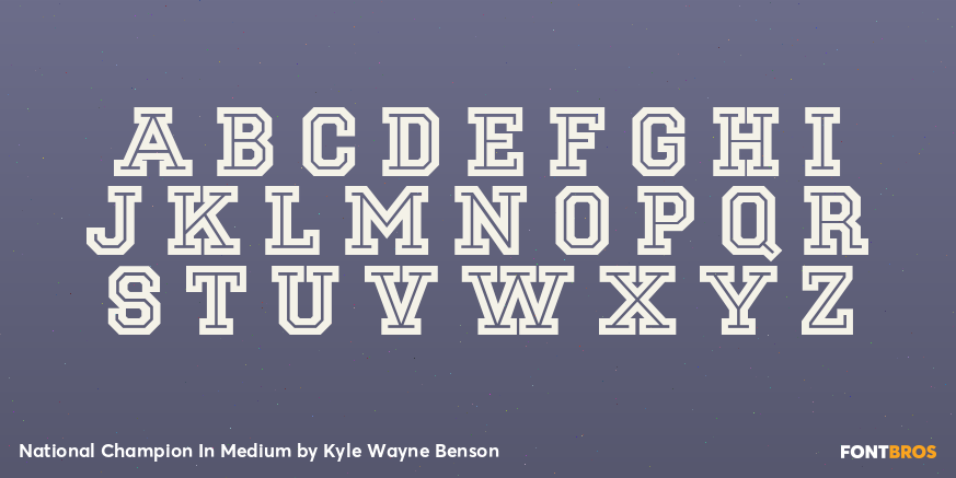 National Champion In Medium Font Poster #1