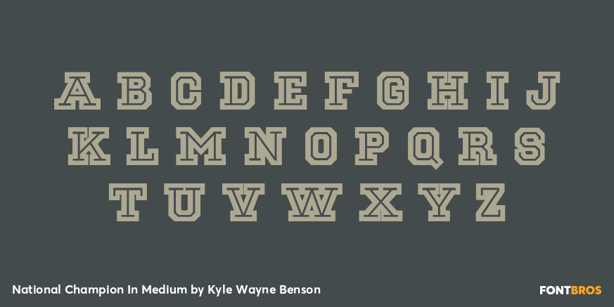 National Champion In Medium Font Poster #1