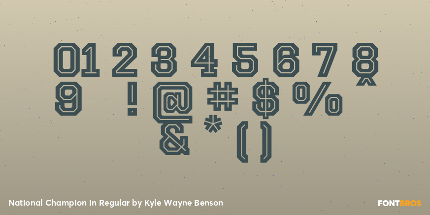 National Champion In Regular Font Poster #4