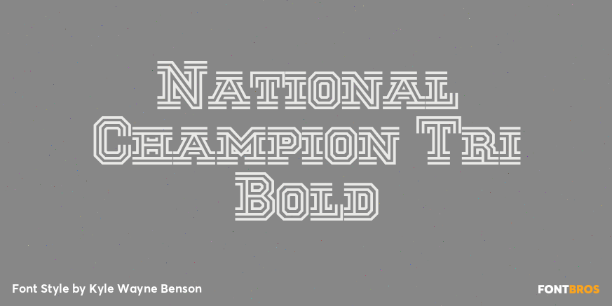 National Champion Tri Bold Poster