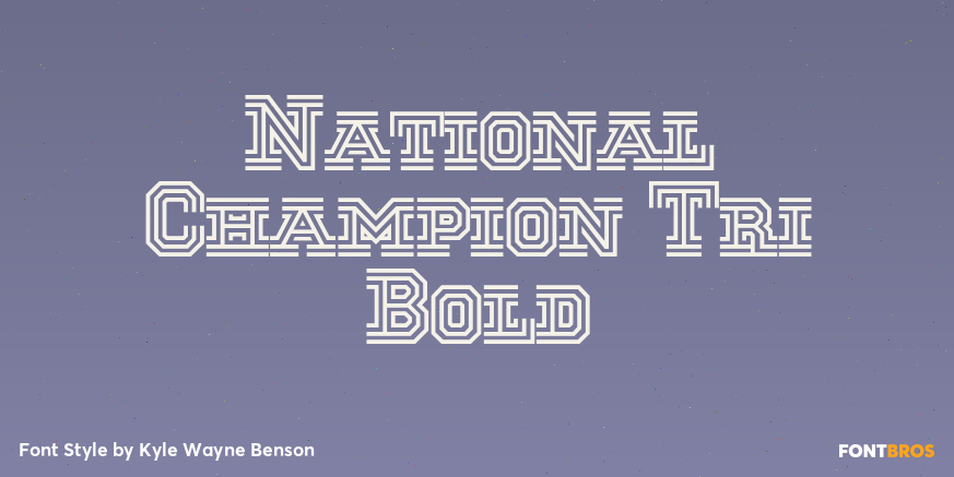 National Champion Tri Bold Poster