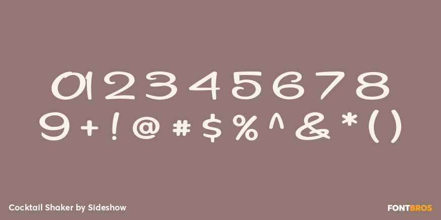 Cocktail Shaker Font Poster #4